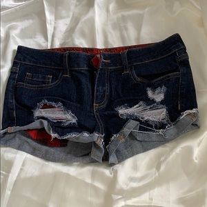 Denim shorts